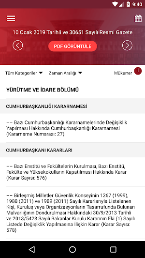 T.C. Resmi Gazete Screenshot 0
