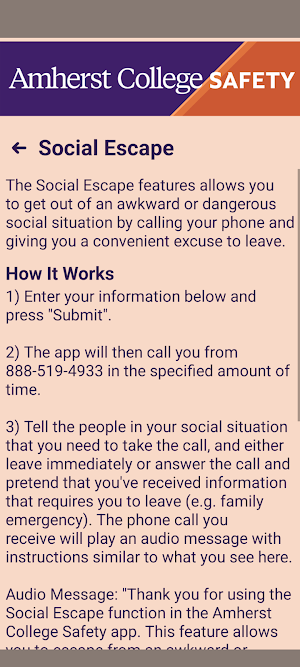 Amherst College Safety Screenshot 3
