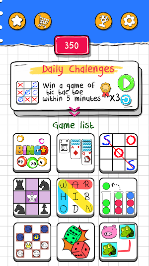 Tic Tac Toe - Pastimes Game Screenshot 0