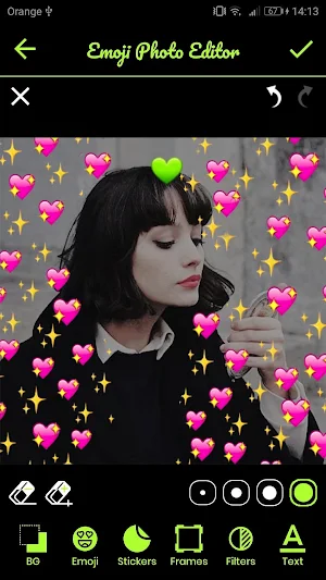 Emoji 💚 Backgrounds Photo Editor Screenshot 3