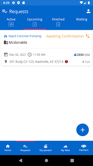 Rapid Service Request Screenshot 1
