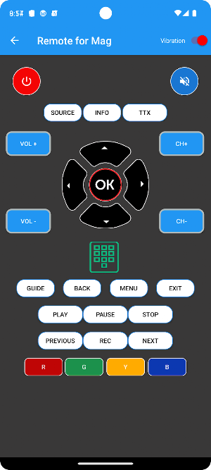 Remote for Mag 250 IPTV Screenshot 2