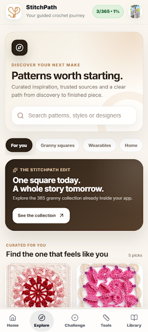 Stitch Path: Crochet Tools Screenshot 1