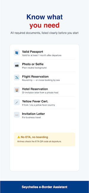 SC e-Border Assistant Screenshot 2