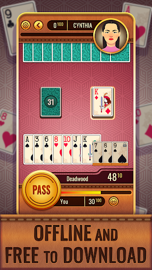 Gin Rummy Classic Screenshot 2