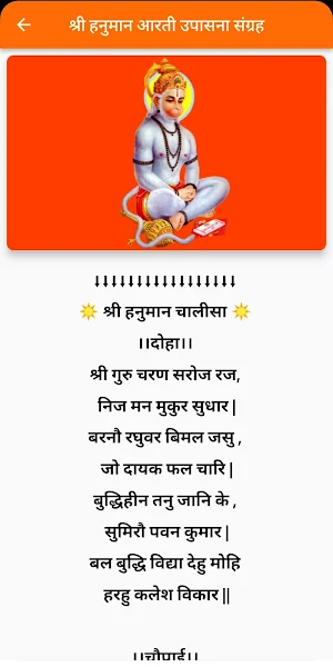 Shree Hanuman Aarti Upasna Screenshot 1