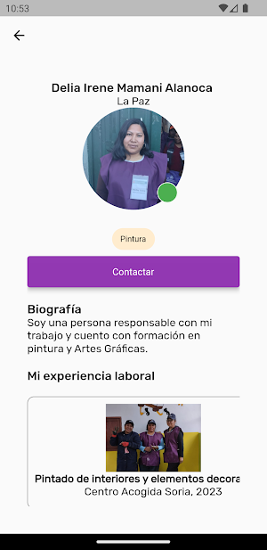Mujeres constructoras Screenshot 2