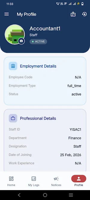D.C Convent Staff App Screenshot 1