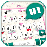 Chatting SMS Cute Keyboard Bac