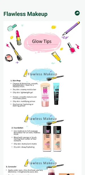 Makeup Steps Tutorial Screenshot 2