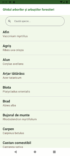 Dendrologie Screenshot 1