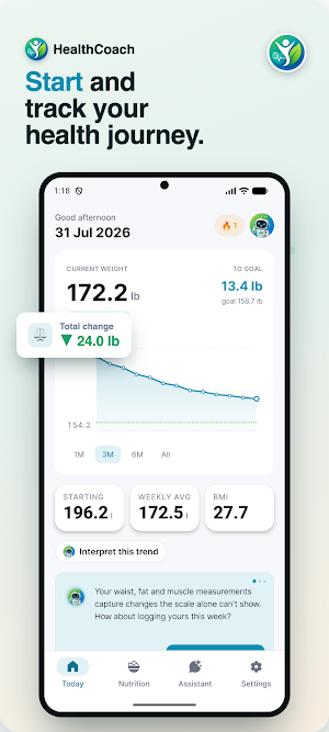 HealthCoach: AI Diet & Weight Screenshot 0