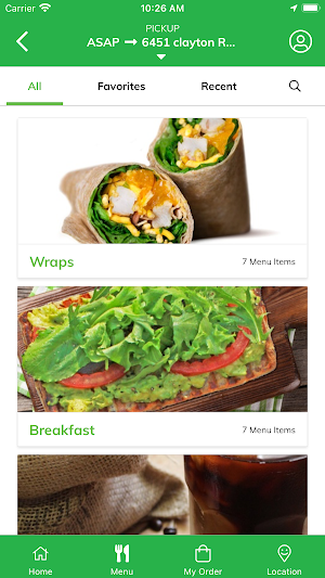 Fresh Healthy Cafe MO Screenshot 1