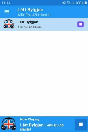 Létt Bylgjan Radio App Iceland Útvarp FM Free Screenshot 0