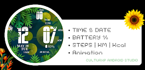 Jungle Animated Watch Face Screenshot 1