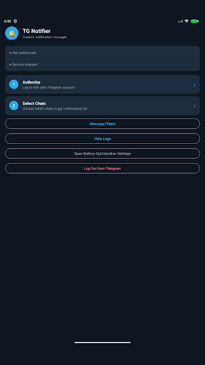 Telegram Notifier Screenshot 2