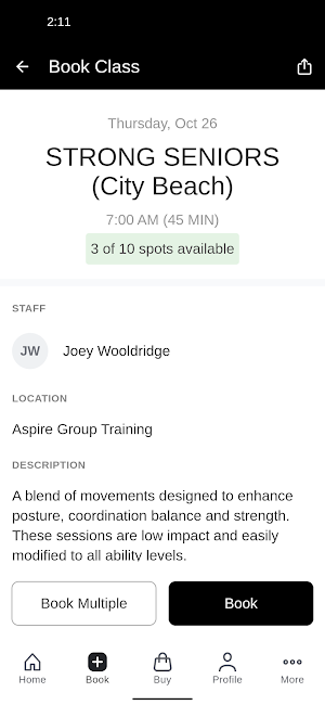 Aspire Group Training Screenshot 2