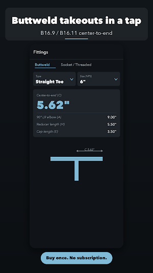 Pipe Calc: Pipefitter Offsets Screenshot 2