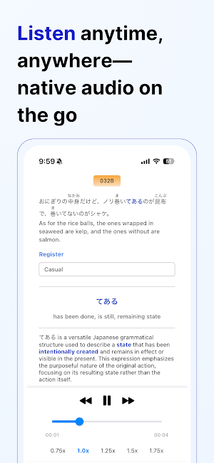 KaiwaBloom - Japanese Grammar Screenshot 3