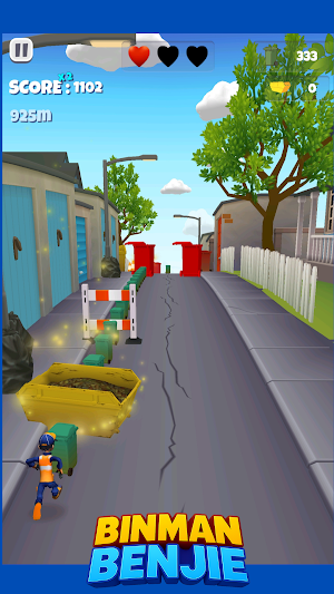 Binman Benjie–Binhattan Binrun Screenshot 1