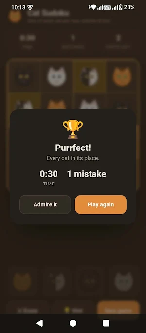 Cat Sudoku Screenshot 2