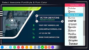 Business Card Maker - Free Visiting Card Maker Screenshot 0