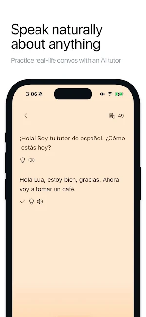 Lua: Speak Languages with AI Screenshot 0