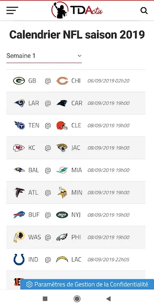 Touchdown Actu Screenshot 2