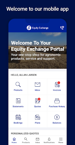 Equity Exchange Portal Screenshot 0