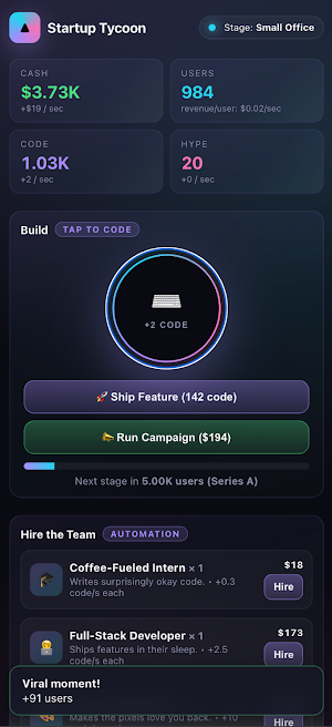 Startup Simulator : Inc. Screenshot 3