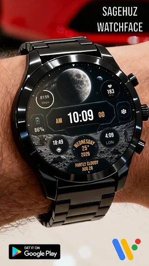 A138 Moon Watchface Screenshot 1