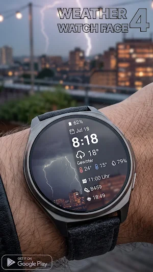 Weather watchface 4 Screenshot 0