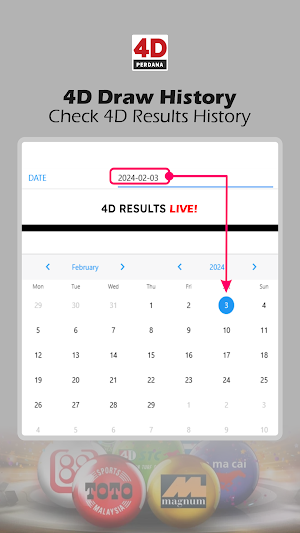 Perdana 4D Result & Prediction Screenshot 1