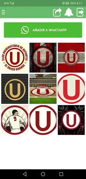 Stickers Universitario Perú Screenshot 1