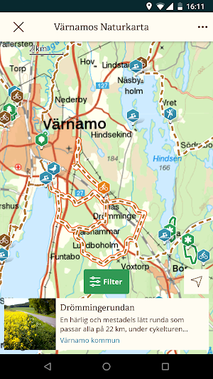 Värnamos Naturkarta Screenshot 2