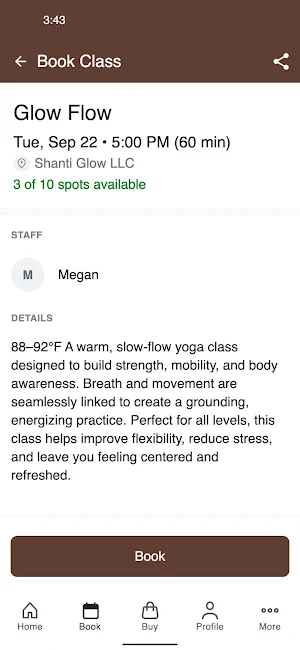 Shanti Glow CA Screenshot 2