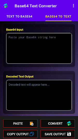 Base64 Text Converter Offline Screenshot 0