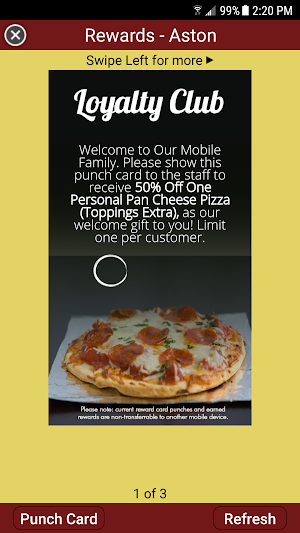 Cocco’s Pizza Aston Screenshot 2