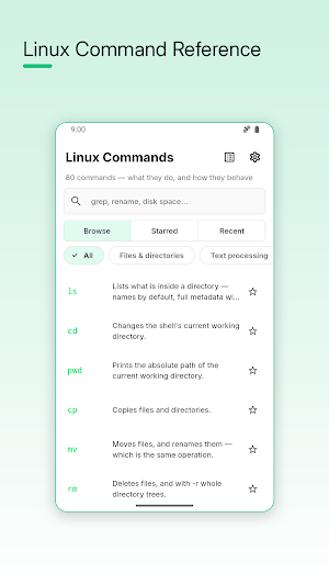Linux Command Reference Screenshot 0