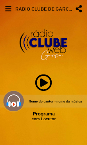Rádio Clube de Garça WEB Screenshot 1