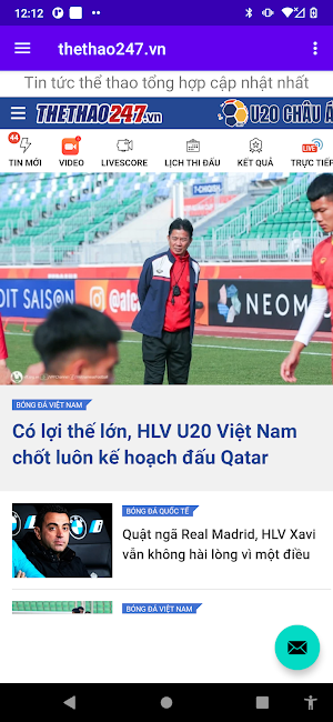 Tin tức thể thao 247 Screenshot 2