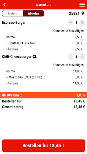 Pizza Express Bredstedt Screenshot 1