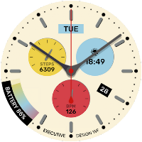 EXD206: Chrono Pop Watch Face
