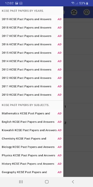 Kcse 2013: past papers. Screenshot 3