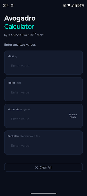 Avogadro Calculator Screenshot 3
