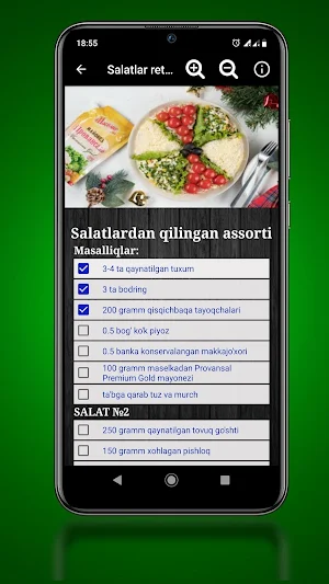 Salatlar retsepti Screenshot 2