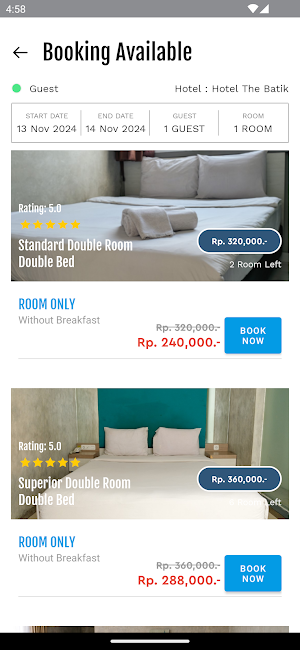 The Batik Coffee & Bed Screenshot 2