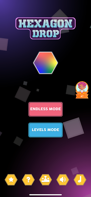 Hexagon Drop - Fun Physics ! Screenshot 0