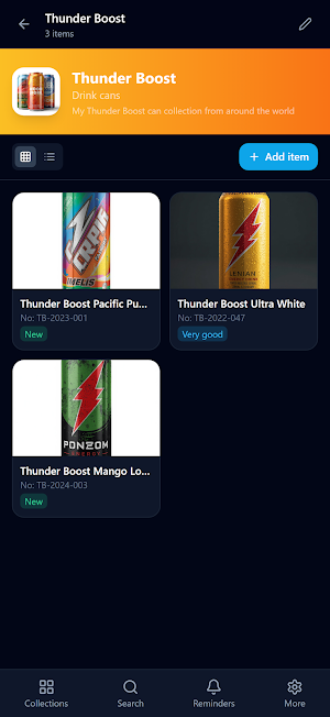 Sammel-App – Collection Screenshot 1