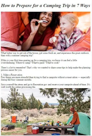 Camping Tutorial Screenshot 1